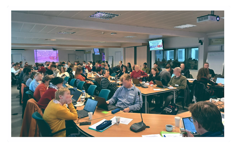 Modern workspace interior